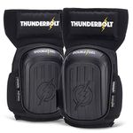 Thunderbolt Knee Pads for Men Construction Knee Pads for Work Knee Pads for Men and Women Gel Knee Pads Gardening Flooring Roofing Heavy Duty Gel Knee Pads Thick Foam Strong Adjustable Non-Slip Straps