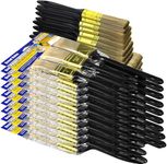 Great Andrew Paint Brushes, 30 PCS Great Value Multi use(3" 2" 1.5" 1" Flat &1.5" Angled) Paint Brush Pack, Paint Brushes Set for Home Furniture Fences and Wall Trim