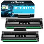 [with chip] MLT-D111S Compatible Toner Cartridge Replacement for Samsung 111S D111S 111L MLT-D111S MLT-D111L Work with Samsung Xpress M2020W M2024W M2070FW M2070W Printer (Black, 2 Pack)