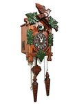 Rylai Vintage Wall Clock Handcrafted Wood Cuckoo Clock-N.DIM. 13x9.5 in for Adults Kids Xmas Gifts
