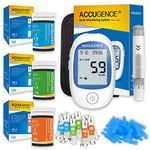 ACCUGENCE 3in1 Multifunction Test Kit with 25 Blood Glucose Test strip, 25 Uric Acid Test strip,15 Blood Ketone Test strip, 3in1 Blood Sugar Monitor For home self-testing -UK mmol/L