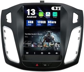 SXAUTO - [6G+128G] - Android 13 IPS Autoradio para Ford Focus (2010-2014) - Inalámbrica CarPlay/Android Auto - LED Cámara + Mic - DSP Dab Fast-Boot 4G BT 360-Camera WiFi Volante - 9.7 Pulgada 2 DIN