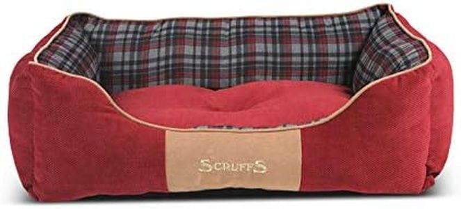 Scruffs Dog Highland Box Bed, Large, Red