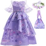 Mirabel Dress Encanto Costume Toddler Girls Cartoon Movie Halloween Outfits Kids Cosplay Princess Dress Up