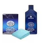 Silver Polish Cloth and Long Term Silver Polish Cleaner 125ml kit For Tarnish Remover, Protector, High Shine Sold by Zopper