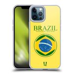 Head Case Designs Brazil Brazilian Brasil Flag Flag Patches Soft Gel Case Compatible With Apple iPhone 12 Pro Max