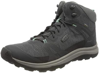 KEEN Women's Terradora 2 Waterproof Mid Height Hiking Boots, Magnet/Ocean Wave, 8.5 Medium US