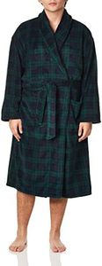 Nautica Men's Long Sleeve Cozy Soft Plush Shawl Collar Robe, Maritime Navy, One Size