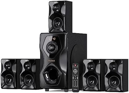 Bobtot Surround Sound Speakers Home Theater Systems - 700 Watts Peak Power 5.1/2.1Wired Stereo Speaker System 5.25" Subwoofer Strong Bass with Bluetooth HDMI ARC Optical Input