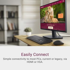 Dell 27" Full HD Monitor – LED Display, Slim Bezel