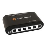 J-Tech Digital Premium Quality SPDIF TOSLINK Digital Optical Audio 4x2 Matrix (Four Inputs Two Outputs)