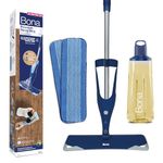 Bona Premium Spray Mop Kit for Oiled Wood Floors, Bona Floor Mops for Cleaning Floors, Incl. 1x Bona Oiled Wood Floor Cleaner Liquid Cartridge 850ml and 2x Microfibre Pad