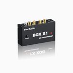 Fosi Audio BOX X1 Phono Preamp for MM Turntables with 3.5MM Headphone and RCA Output, Mini Phono Preamplifier with Power Switch for Phonograph/Record Player, DC 12V Power Adapter Included