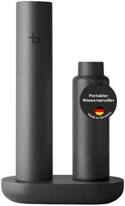 bottleplus 100% Plastikfreier Wassersprudler To Go - bis zu 6L Sprudelwasser Unterwegs - Spark Set Sprudler Auffüllstation + 600ml Metalflasche Carbonator - CO2 Zylinder nicht Inkl