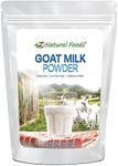 Z Natural Foods Goat Milk Powder - Pure Netherlands Full Cream Milk, Powdered Goat Milk, Highly Nutritious, Easy Digestion - Whole Goats Milk for Adults for Smoothies, Cooking, Baking, 1 lb