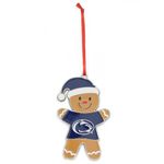 Penn State Nitty Lions Gingerbread Man Metal Christmas Ornament