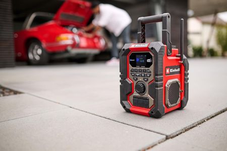 Einhell Cordless Site Radio – DAB+ FM Portable Speaker