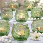 LAMORGIFT 36 Pcs Green Vintage Cand