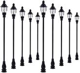 Evemodel LQS21 10PCS Model Railroad Train Lamp Posts Led 6.6cm or 2.6inch Street Light Lamps OO / HO Scale