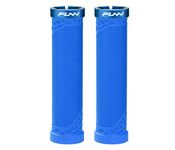 Funn Hilt Mountain Bike Handlebar Grips with Single Lock On Clamp, Lightweight and Ergonomic Bicycle Handlebar Grips with 22 mm Inner Diameter, Unique Patterned Bicycle Grips for MTB/BMX (Blue)