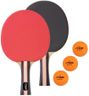 STIGA Performance 2 Player Ping Pong Set – 2 Table Tennis Rackets, 3 – 3 Star Orange Balls Included