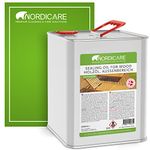 Nordicare Sealing Wood Oil for Outdoor Garden Furniture - Teak Oil for Garden Furniture - Suitable for All Outdoor Types of Wood, Danish Oil for Wood Exterior, Wood Protection - Easy to Apply (2.5 L)