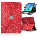 Karylax Seluxion Universal Protective Case and Stand L 27.5 cm x 19 cm, Colour for 10.1-Inch Touch Screen Tablet Samsung Archos Logicom Acer Polaroid Asus Diamants Rouge Polaroid MIDS147P 10 Pouces