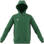 adidas Unisex Kids Entrada 22 Sweat Hoodie, team green/white, 13-14 Years