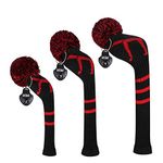 Scott Edward Golf Headcovers for Woods Set of 3 Fits Well Driver(460cc) Fairway Wood and Hybrid(UT) The Perfect Change for Golf Bag (Golfer)