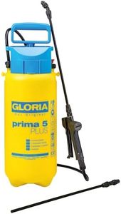GLORIA Prima 5 Plus Pressure Sprayer Acid-Resistant Pressure Sprayer 5 litres for Acetic Acid, Plant Protection Products & Weed Killers Garden Sprayer with Extension Lance