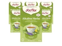 Yogi Tea, Alkaline Herbs, Organic Herbal Tea, Naturally Caffeine Free, Blend of Dandelion, Nettle and Lavender, 6 Packs x 17 Tea Bags (102 Teabags Total)