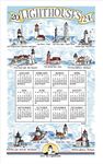 Kay Dee Designs Lighthouses 2024 Calendar Towel