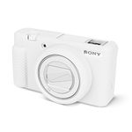 Rieibi ZV-1F Case, Soft Silicone Protective Case for Sony ZV1F/ZV-1M2/ZV-1 Mark II Vlog Camera, Lightweight ZV1F Case - White