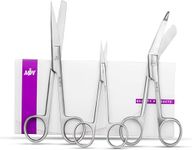 MJW 3Pcs Set of Stainless Steel Nursing First Aid Scissors Dressing Scissor Veterinary Tools Used in Office and Home for Multi Purpose