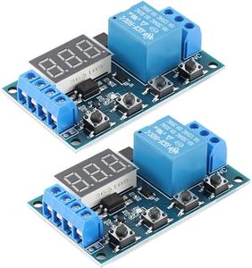 JESSINIE HW-521B 1-Channel Timer Relay Module Delay DC 6-30V Power Off Disconnect Trigger Delay Cycle Timer with LED Display Circuit On Type-C USB-C Interface, Smart Home Controller