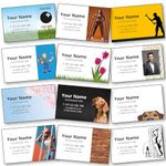 100 Printed Business Cards for Different Industries. Design and Personalise Your own Business Cards Instantly - Various Templates - Finest 350gsm Silk Board - Best Print Quality. 100% UK Made