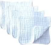 Synrroe Muslin Burp Cloths 4 Pack L