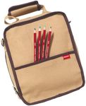 Derwent 2300671 Carry-All Bag, Canvas, 130 Pencil Plus Accessory and Sketchbook Storage Capacity, Professional Quality, Brown