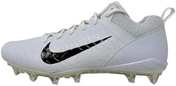 Nike Alpha Menace 2 Low Men's Football Cleats, White/Vast Grey-black, 16