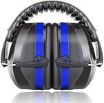 YANKUIRUI Ear Defenders Muffs Noise Reduction SNR 36dB Safety Ear Protectors Provide Hearing Protection For Shooting,Construction,Yard Work,Machinery Work Mowing (Style2(Blue))