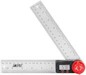 UNIPEC Digital Angle Finder Protractor, Angle Finder Ruler,Stainless steel 7inch 200mm, Angle Measuring Tool for Woodworking,Carpenter,Construction,DIY Measurement (Stainless Steel)