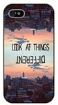 iPhone 5C Look at things different, black plastic case / Inspirational and motivational life quotes / SURELOCK AUTHENTIC