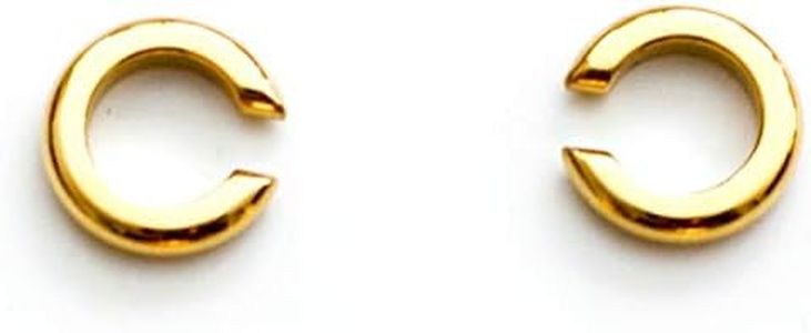 18K Gold Plated Titanium Hoop Ear Cuffs, Minimalist Style, Stacking Ear Cuff, Hypoallergenic Jewelr (Small)