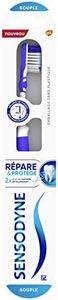 Sensodyne Brosse à Dents, Répare et Protège, Pour Dents Sensibles, Souple
