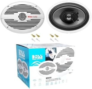 2 Marine Speakers Compatible with Boss Audio Systems MR690 Oval 2 Way 6 x 9 15 x 23 cm 175 Watt RMS 350 Watt Max 4 Ohm Waterproof Sea Swimming Pool Boat Hotel per Pair