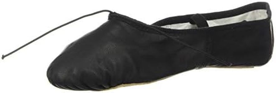 Bloch womens Dansoft Full Sole Leather Ballet Slipper/Shoe dance shoes, Black, 6.5 US