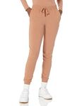 Amazon Essentials Women's Fleece Jogger Sweatpant (Available in Plus Size), Light Brown, Medium