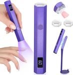 Saviland U V Lamps for Gel Nails: U V LED Nail Lamp 10s Fast Curing Mini Nail Lamp with Nail Stamper&Magnetic Stand Portable Nail Dryer U V Light for Gel Nail Strips Nail Glue Nail Sticker Nail Art