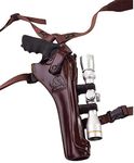 Galco International Kodiak Hunter Shoulder Holster, 8 3/8-Inch S and WXFR 500 with Scope, Right Hand (Dark Havana Brown)