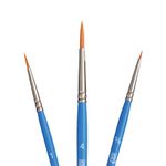 PRINCETON ARTIST BRUSH CO. SelectArtiste Fine Art Multi-Technique Brush Set, 3 x Synthetic Brushes, Ideal for Professionals & Students